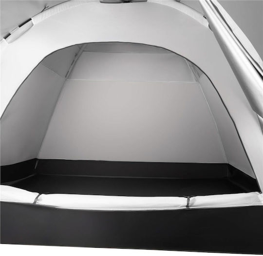 Cort De Camping De Iarnă Tunel Gri Pentru 4 Persoane 350x200x135cm
