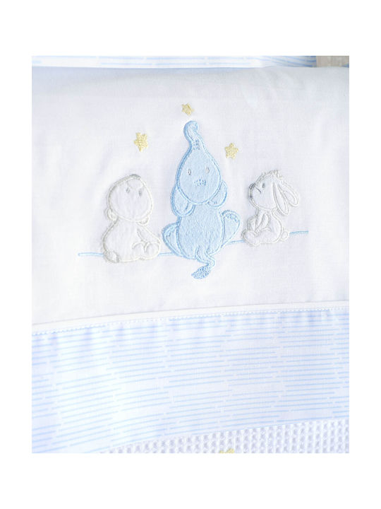 Rythmos Elephant Friends Set Baby Bettlaken Für Krippe 100x160cm 3Stück