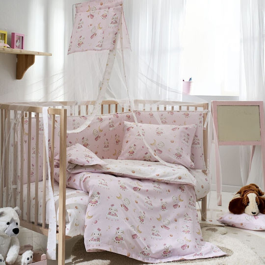 Vesta Home Baby Sheets Lambi Pink 120x165cm