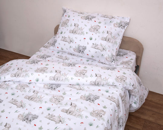 Viopros Set Baby Bettlaken Für Krippe Baumwolle Mangekyō Weiß 120x160cm 3Stück