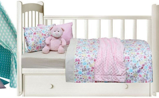 Das Home Set Baby Bettlaken Für Krippe Baumwolle Bunt 110x150cm 3Stück