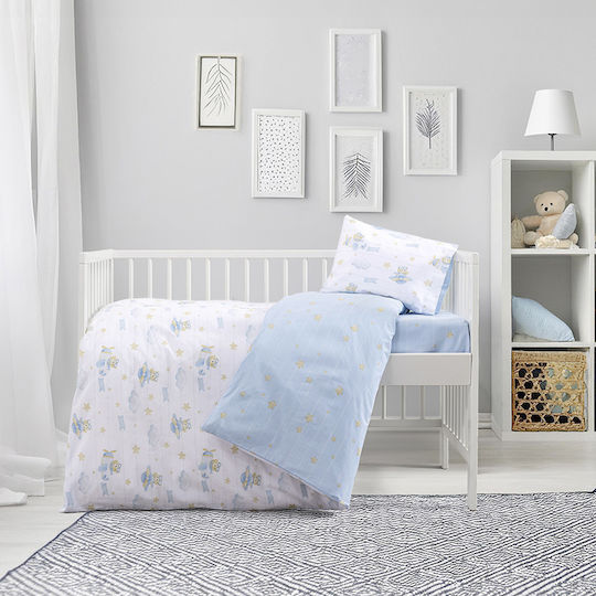 Kocoon Baby Sheets Set Crib Cotton Fitted Multicolored 70x130cm 3pcs