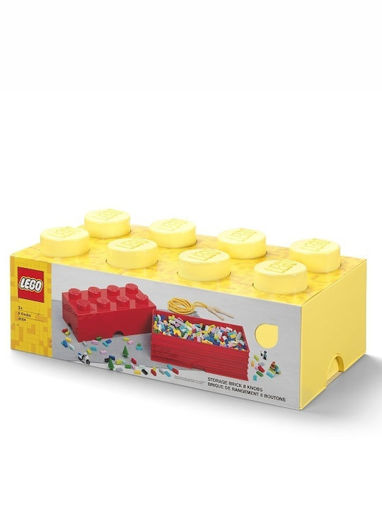 LEGO Children's Storage Box made of Plastic 8-Stud Yellow 50x25x17cm 1pcs
