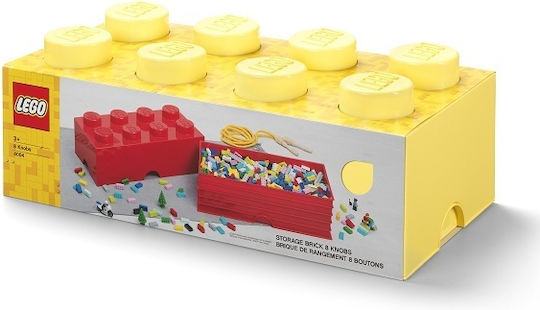 LEGO Kinder Aufbewahrungsbox aus Kunststoff 8-Stud Gelb 50x25x17cm 1Stück