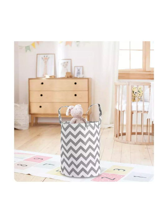 Nukido Children's Storage Basket made of Fabric Gray 35x35x45cm 1pcs