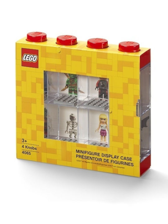 LEGO din Plastic Display Case 8 Mini Figures Roșu 19.1x18.4x18.4cm 1buc