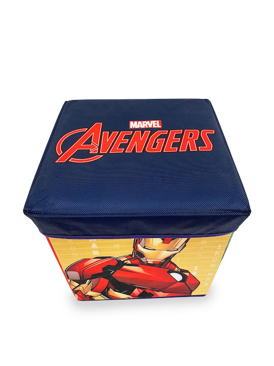 Dimcol Box-Stool Marvel Avengers 11 30x30x30 Blue 100% Polyester