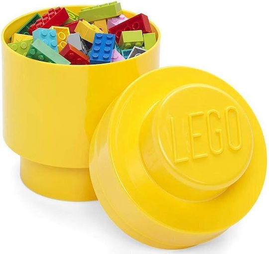 LEGO din Plastic 1 Round Galben 12x12x12cm 1buc