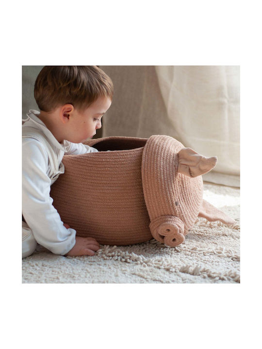 Lorena Canals Cutie de Depozitare Jucării pentru Copii din Țesătură Peppa Pig Roz 32x32x30cm 1buc