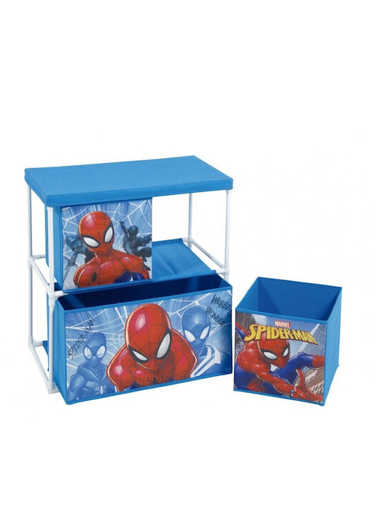 Arditex Σύστημα Αποθήκευσης Παιχνιδιών Spiderman Μπλε 53x30x60cm