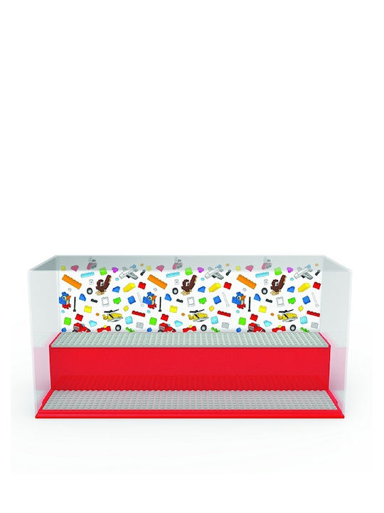 LEGO Παιδικό Κουτί Αποθήκευσης από Πλαστικό Iconic Play & Display Case Κόκκινο