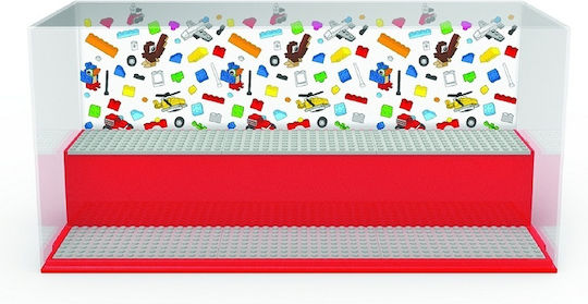 LEGO Παιδικό Κουτί Αποθήκευσης από Πλαστικό Iconic Play & Display Case Κόκκινο