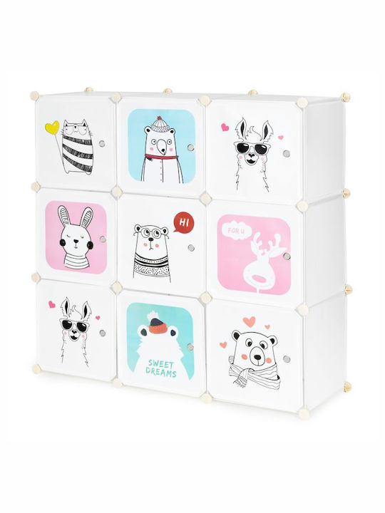 Ecotoys Kindergarderobe 9 Positionen Tiere