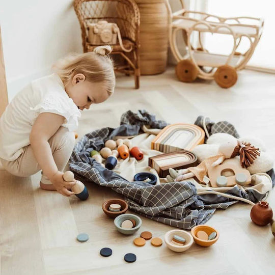 Play&go Детски Килими Син 140x140см