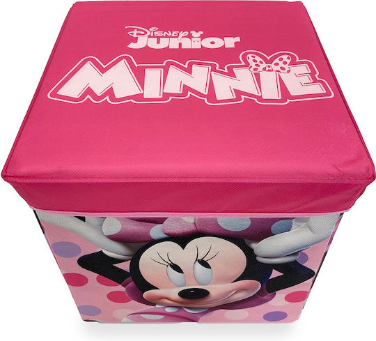 Dimcol Kinder Aufbewahrungsbox aus Stoff Rosa 30x30x30cm 1Stück