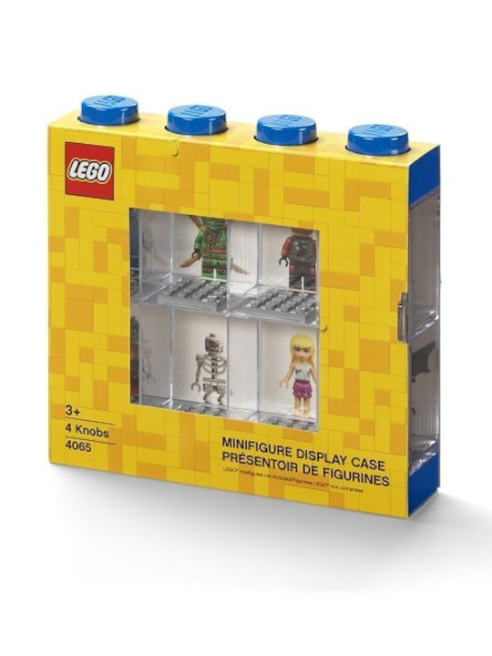 LEGO Παιδικό Κουτί Αποθήκευσης από Πλαστικό Display Case 8 Mini Figures Μπλε 19.1x18.4x18.4cm