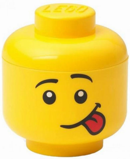 LEGO Children's Storage Box made of Plastic Head Yellow 16x16x18cm 1pcs