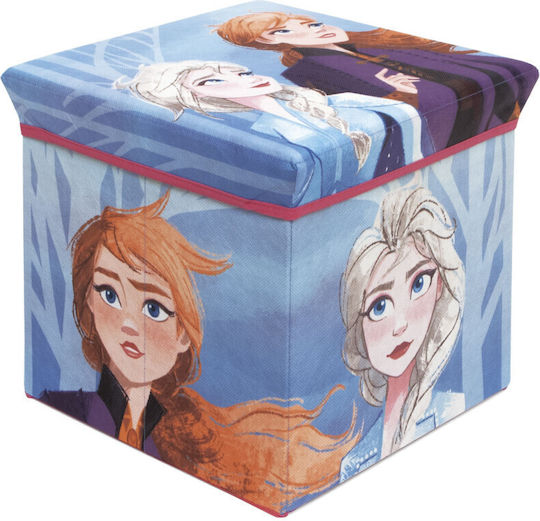Disney Kinderhocker mit Stauraum Faltbar aus Stoff Frozen 2 Mehrfarbig 30x30x30cm 1Stück