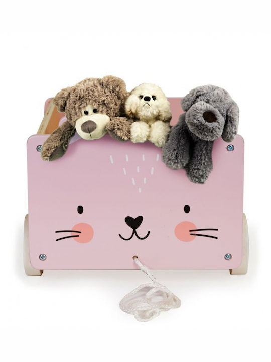 Ecotoys Детска кутия за съхранение Eco Розов 24x26x6см 1бр