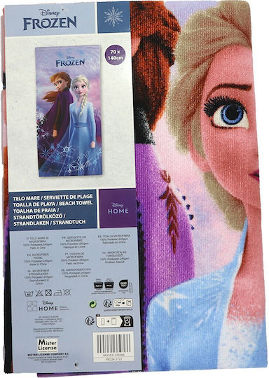 Disney Disney Frozen Elsa & Anna Παιδική Πετσέτα Θαλάσσης Frozen 140x70εκ.