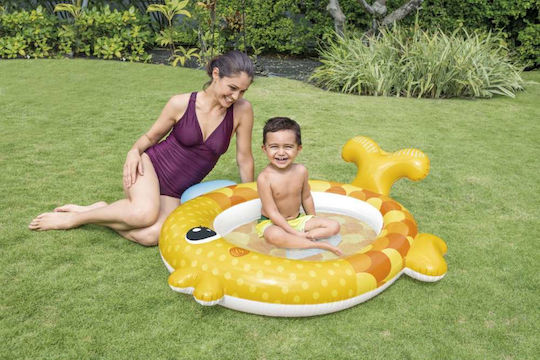 Intex Friendly Goldfish Детски Овален Басейн 36л Надуваем 140x124x34см Жълт