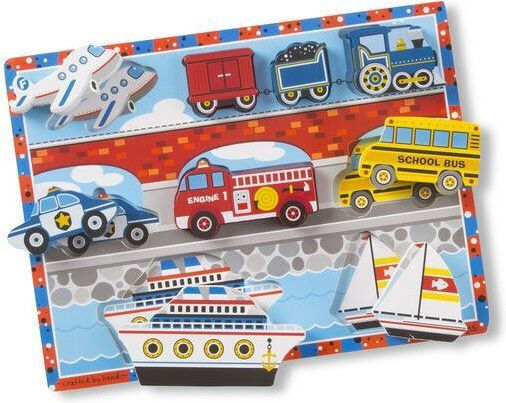 Ξύλινο Παιδικό Puzzle Σφηνώματα 8pcs Melissa & Doug