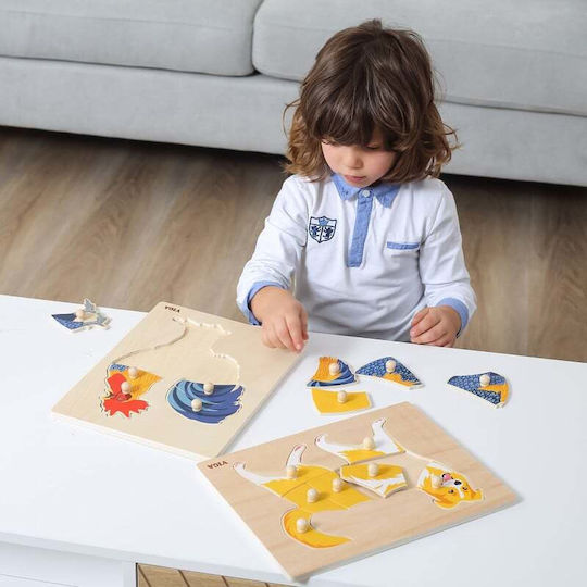 Ξύλινο Παιδικό Puzzle Σφηνώματα 8pcs Viga Toys