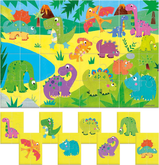 Puzzle pentru Copii Dinosaurs pentru 2+ ani+ Ani 32buc Headu