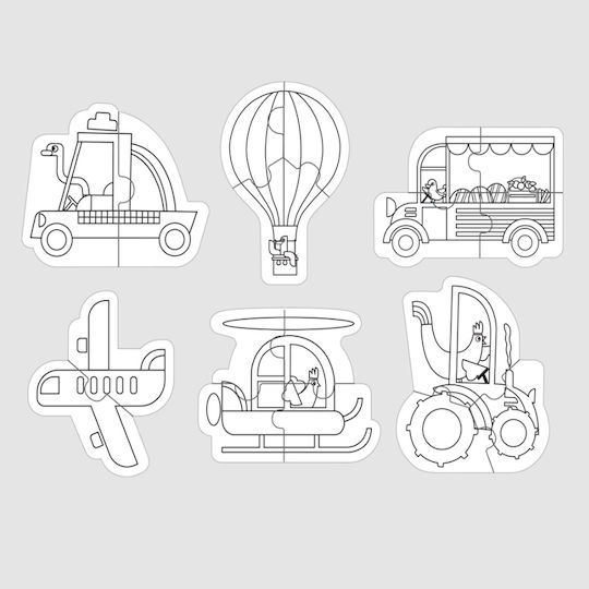 Kids Puzzle Shaped, Vehicles for 2+ years+ Years 18pcs Oddy At Sea
