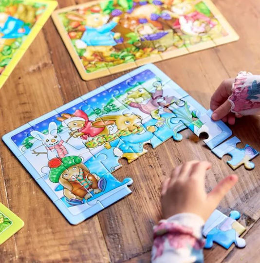 Orchard Toys Peter Rabbit 4-in-a-box Puzzles 4 Εποχές 4 Παζλ Κουτί Ηλικίες 3+ Ετών