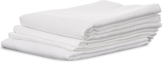 Lorelli Flannel Swaddle Wraps White 43x90cm. 4pcs