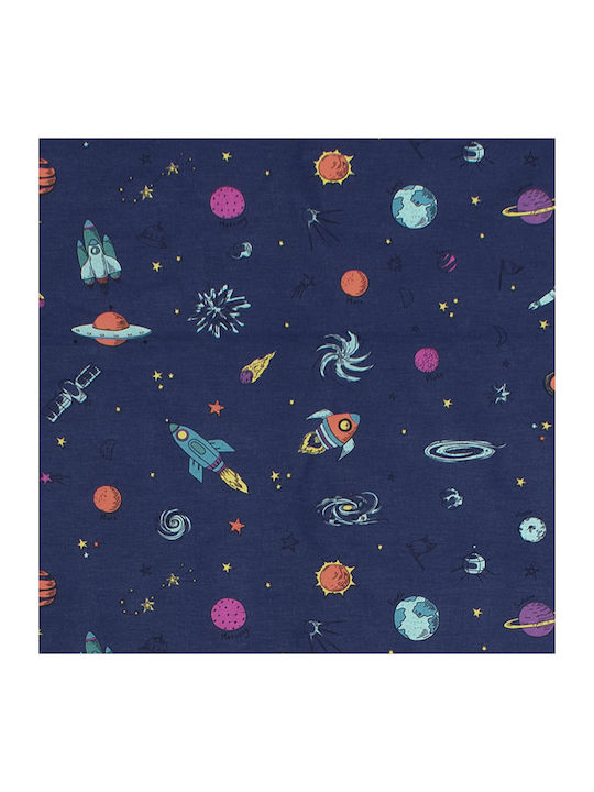 Dimcol Space Hässe-Kuscheldecke Blau 80x80cm.