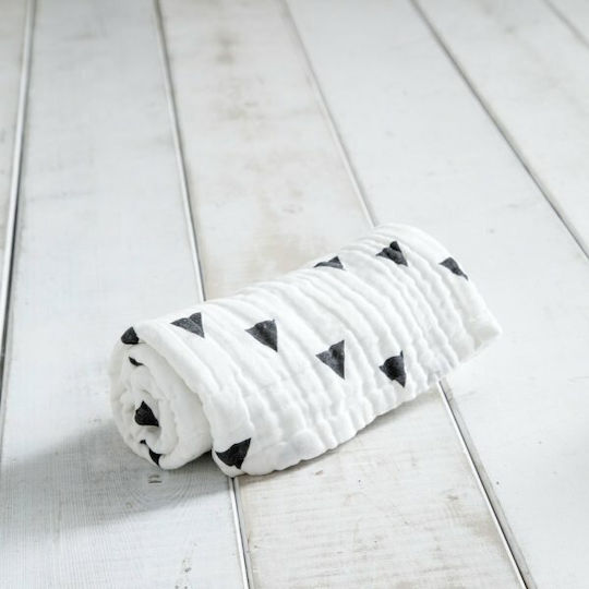 Nima Razzle Muslin Swaddle Wrap Gray 110x150cm.