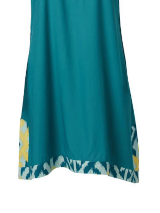 Achilleas Accessories Feminin Scurt Rochie de Plajă Petrol
