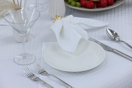 Liolios Home Tablecloth Set Ivory 160x220cm