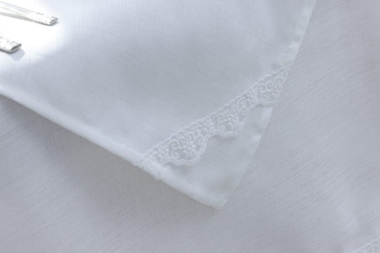 Liolios Home Τραπεζομάντηλο Σετ Ivory 160x220εκ.