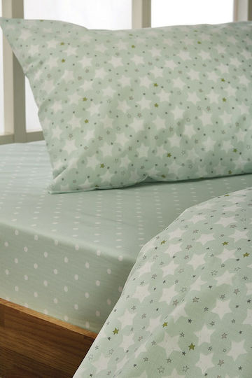 Whitegg Kids Sheets Single Green 165x240cm Whitegg Kids Sheets Single Green 165x240cm