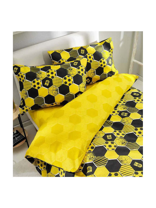 Vesta Home Kids Sheets Set Cotton Aris Yellow 170x260cm