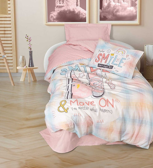 Madi Bettwäsche-Set Einzel Mit Gummizug Baumwolle Colorful 100x200cm 3Stück