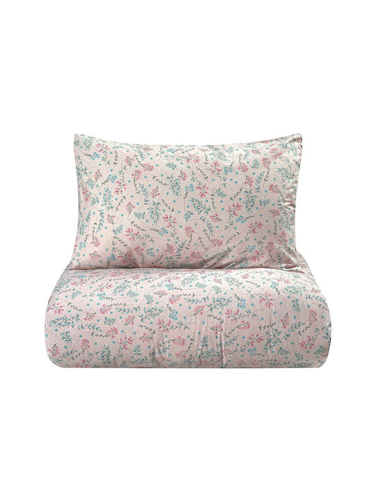 Lino Home Sheet Set Single Cotton Primo Pink 170x260cm 3pcs
