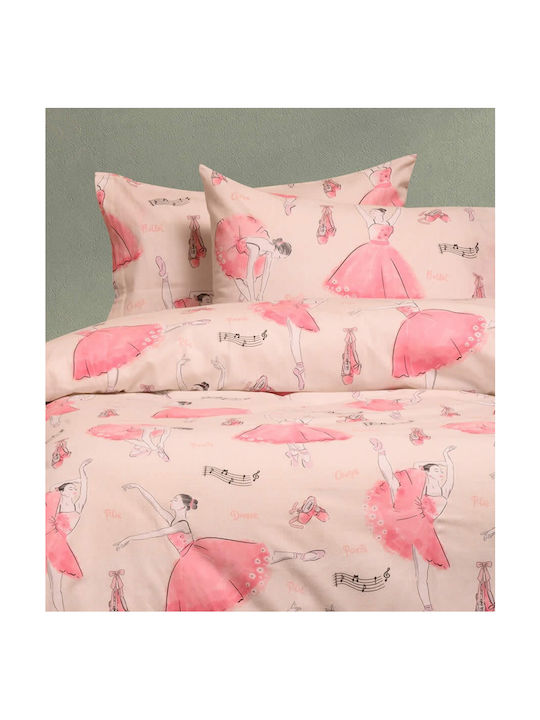 Melinen Sheet Set Single with Elastic Band Cotton Ecru 170x260cm 3pcs