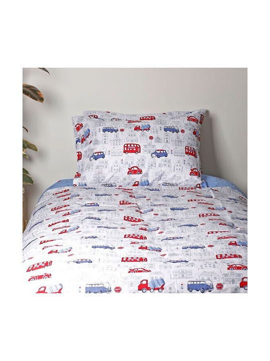 Sunshine Sheet Set Single with Elastic Band Cotton Cotton Feelings 42 White 105x205cm 3pcs