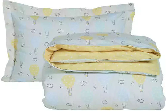 Das Home Single Set Light Blue Yellow Mint 170x240cm