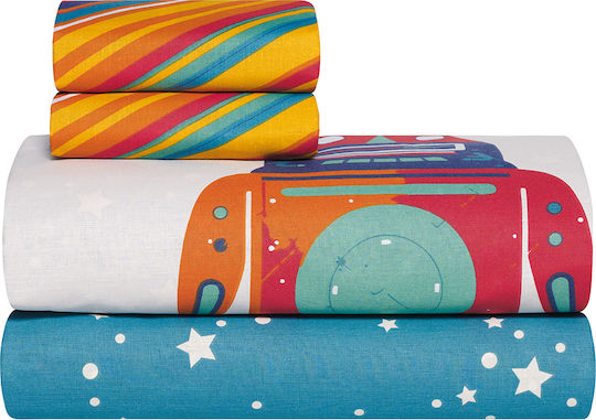 Kentia Single Set Galactica Blue 160x270cm