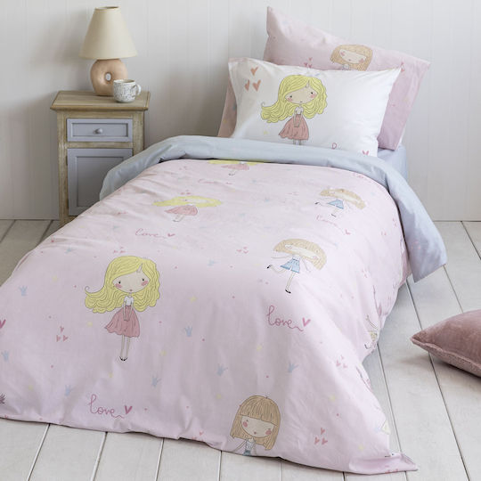 Nima Sheet Set Single Cotton Lovely Pink 170x255cm 2pcs
