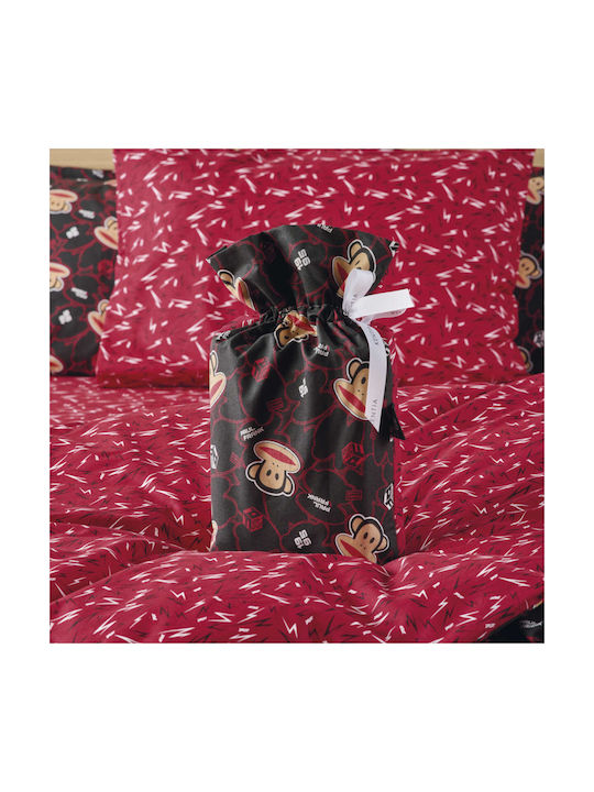 Kentia Комплект чаршафи Единично Памучни Red-black 160x270см 3бр