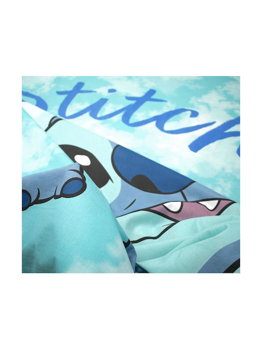 Disney Sheet Set Single Cotton Turquoise 160x240cm 4pcs