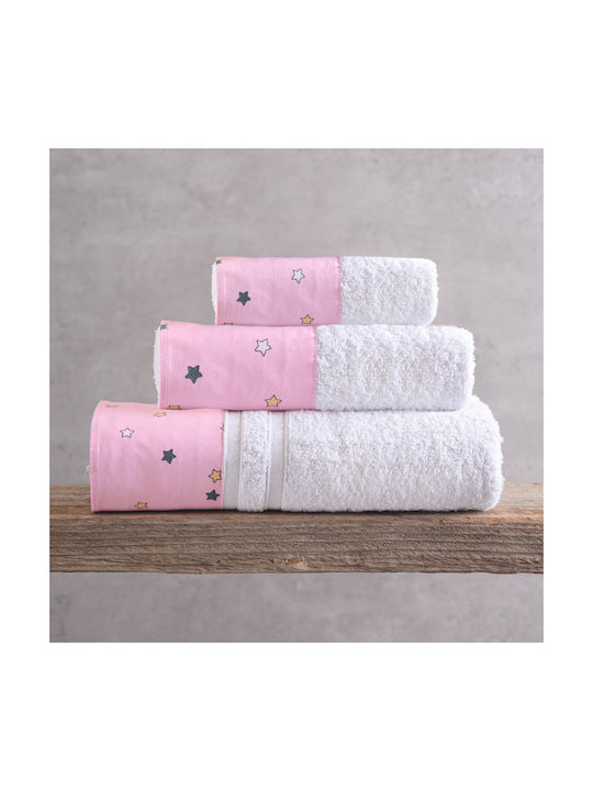Rythmos Sheet Set Semi-double with Elastic Band Cotton Pink 160x260cm 3pcs