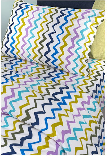 Guy Laroche Σετ Σεντόνια Μονά Βαμβακερά Multi 160x250cm 3τμχ
