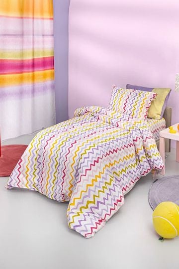 Guy Laroche Σετ Σεντόνια Μονά Βαμβακερά Pink 160x250cm 3τμχ